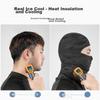ROCKBROS Sun Protection Balaclava Motorcycle Full Face Riding Mask Neck Gaiter Ice Silk Spring Summer Windproof Outdoor Unisex Gray