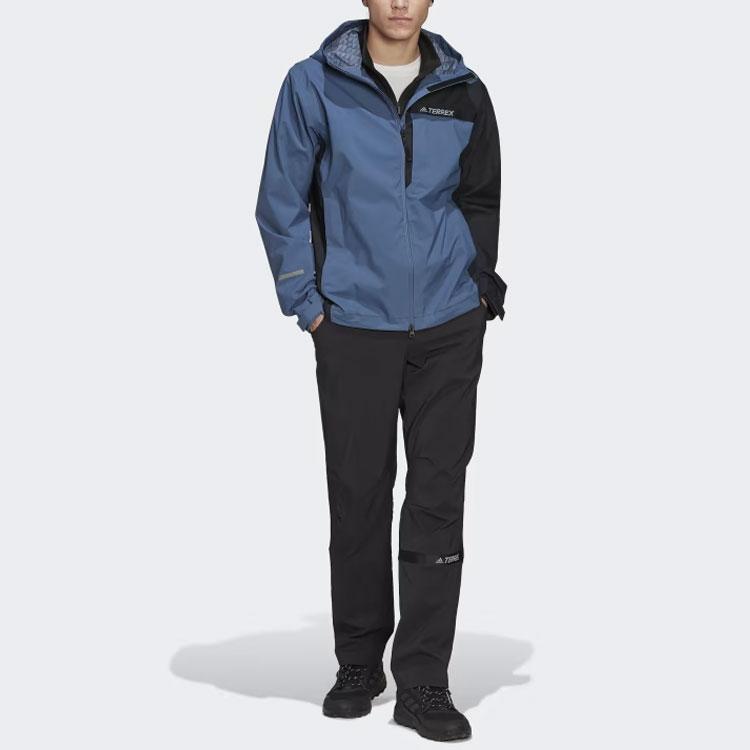 adidas Мужская куртка-дождевик Terrex Multi Rain.Rdy 2,5-слойная синяя HF3273