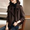 Thickened and Warm Women's Coats Fashionable Korean Style Warm Woolen Coats with Lapel Collar