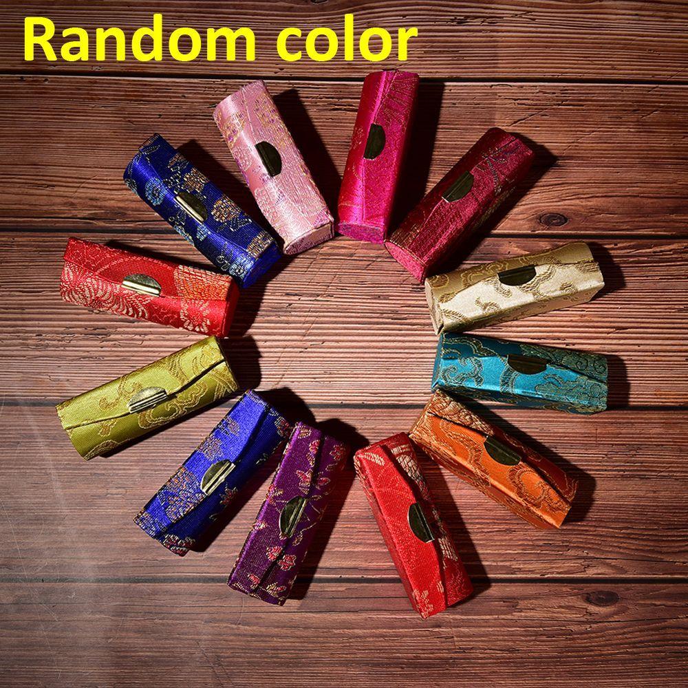 Дизайн из зеркального шелкового сатина Косметички Упаковочная коробка Футляр для губной помады Коробка для губной помады Держатель для губной помады