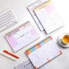 Спиральный блокнот Список дел Записная книжка Канцелярские принадлежности Еженедельный планировщик Записная книжка Расписание Настольная заметка