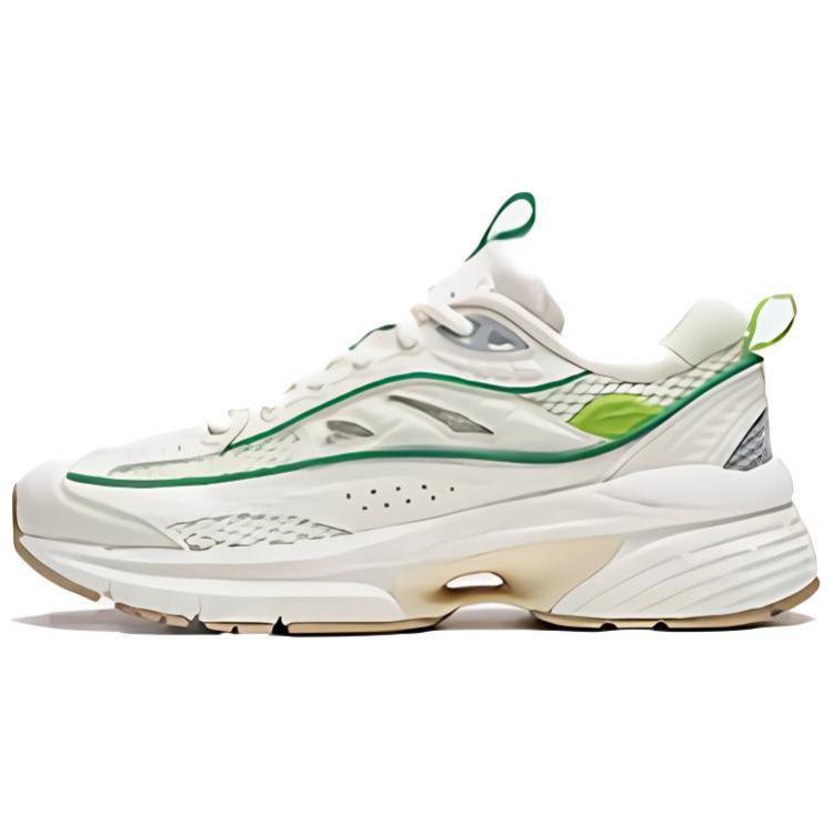 Li Ning Comet LITE Удобные износостойкие дышащие увеличивающие рост низкие повседневные кроссовки женские бежевые AGCU052-2