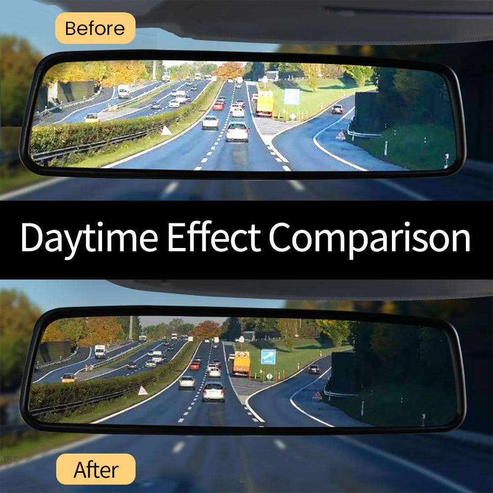 1 шт. Антибликовая пленка для салонного зеркала автомобиля, Пленка против запотевания для зеркала заднего вида, Автомобильная наклейка для защиты от бликов при движении ночью и задним ходом, Аксессуары