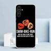 Triathlon Swim Bike Run Cover for Samsung Galaxy A17 A37 A57 A16 A26 A36 A56 A15 A14 A55 Phone Case A13 A53 A25 A35 A24 A34 A23