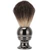 Men Shaving Brush Travel Portable Stainless Steel Handle Shaving Brush (Gun Color)