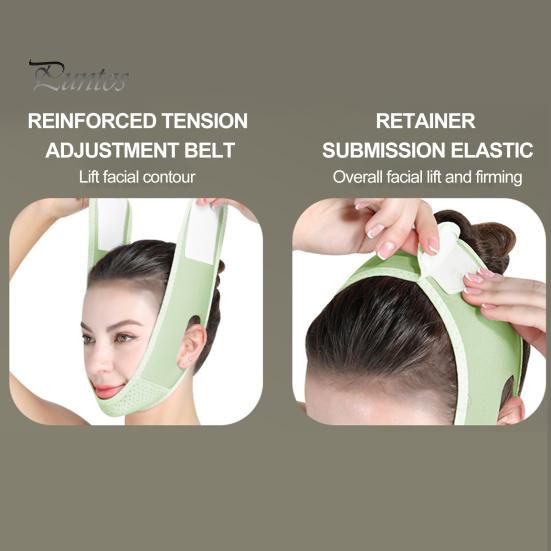 Женский ремешок для подбородка с регулируемой лентой-застежкой, мягкий дышащий редуктор для двойного подбородка, красивая повязка для скульптуры лица