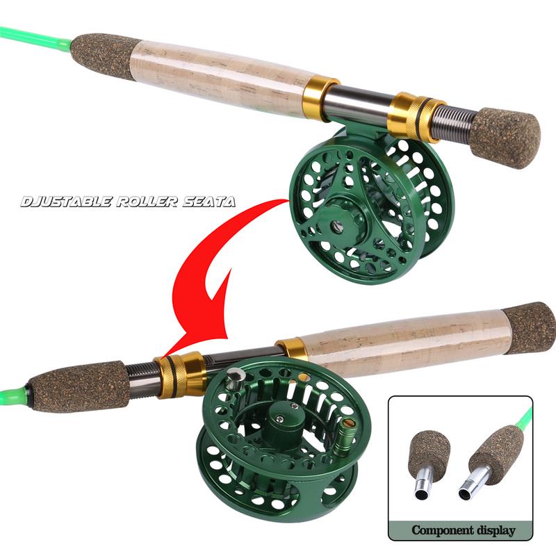 SOUGAYILANG Flying Fishing Set Carbon Fiber Fly Fishing Rod and CNC Machined Metal Fishing Reel