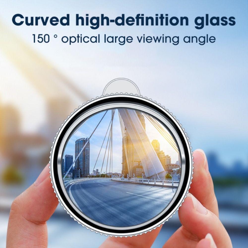 2pcs Suction Cup Car Blind Spot Mirrors 360 Adjustable Small Round Mirror