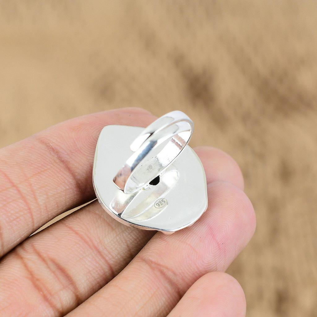 Mothers day Sale Tiger's Eye Gemstone 925 Sterling Silver Sister Ring Jewelry