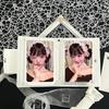 Cute Love Bow Card Album PVC with 16 Internal Pages Idol Card Collect Book Collectible Card Album 3 Inch Mini Photocard Binder