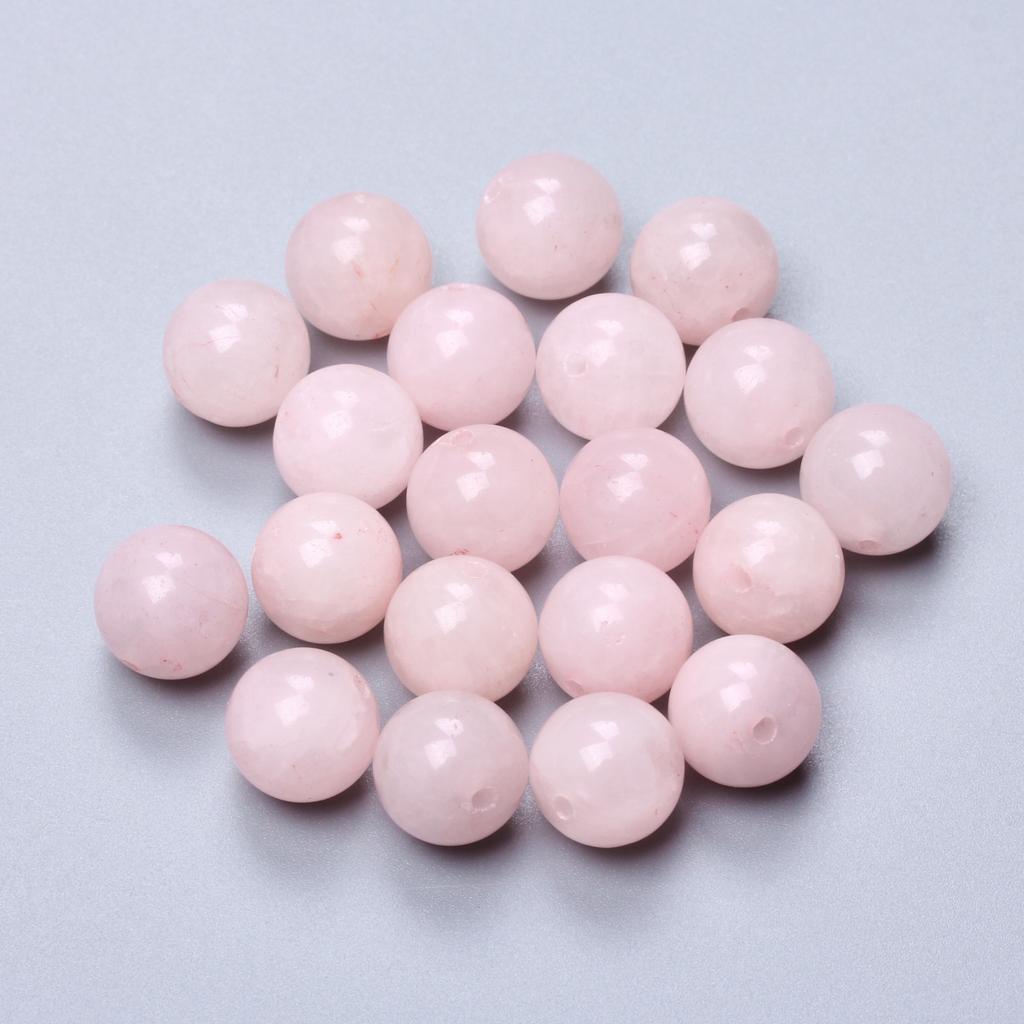 Товары для дома и вечеринок Материал для ожерелья-брелока Розовый натуральный камень случайного цвета Круглые бусины ручной работы «сделай сам» 20-60 шт. 4/6/8/10/12 мм свободные бусины