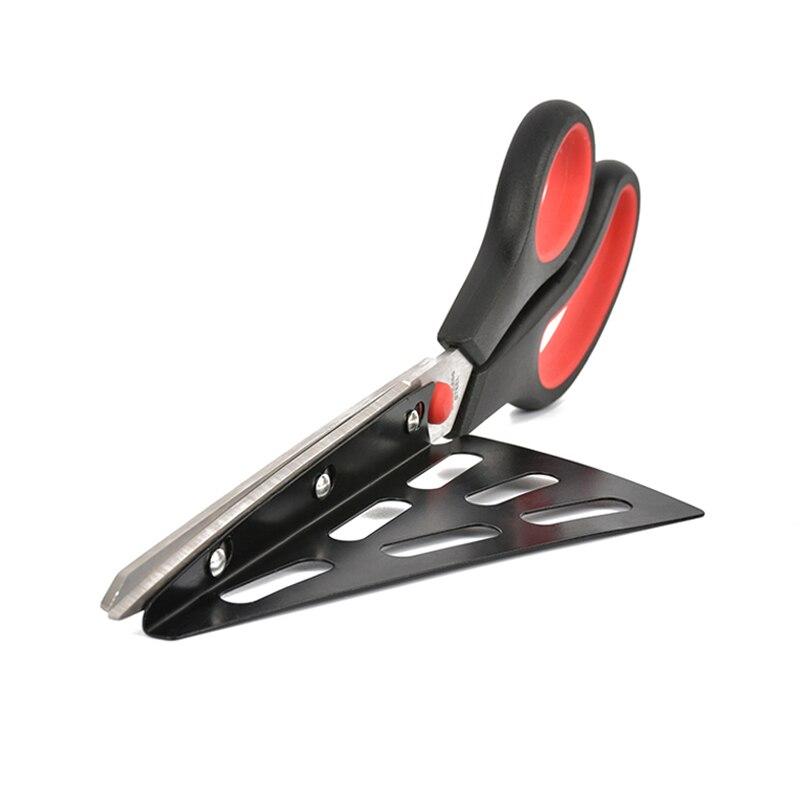 Pizza Scissor Cutter Stainless Steel Scissor Cut Pizza Detachable Spatula