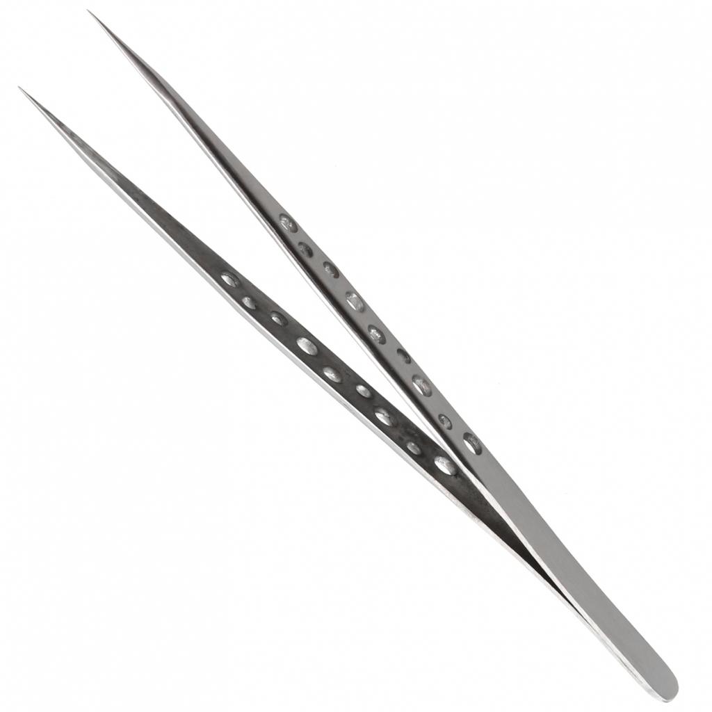 Small Tweezers Stainless Forceps Straight Tip 124-140mm 1pcs