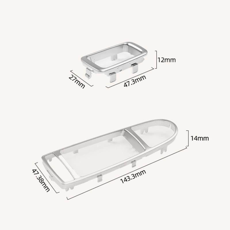 For Mercedes Benz C E S-Class GLC w205 w253  w213 W222 S400 lift switch panel electroplating strip window adjustment panel silve