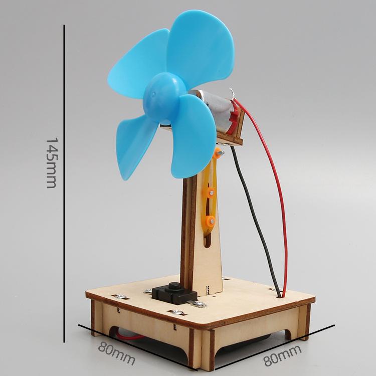 Children's Fun Diy Adjustment Test Fan Science And Technology Small Production Scientific Experiment Suit Children's Toys Teaching Aids