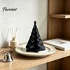 Compact Seasonal Shelf Ornament 3D Printed Pleated Christmas Tree Ornament, Small Wavy Desktop Modern Holiday Sculpture Decoration with Star