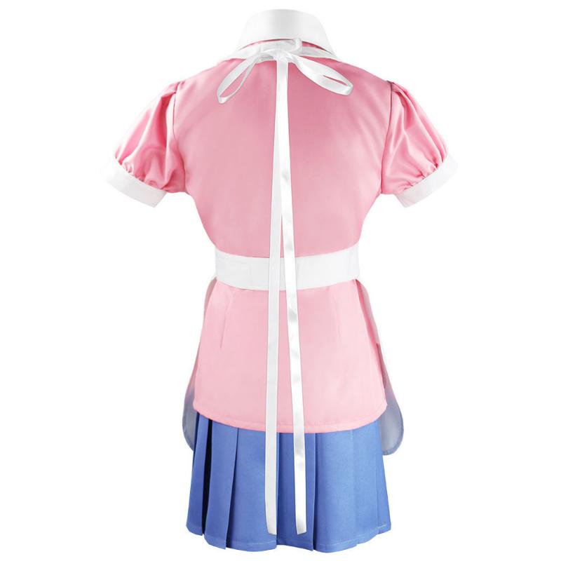 Аниме игра Danganronpa Mikan Tsumiki, женское платье для косплея, униформа горничной, полный комплект, карнавальные костюмы на Хэллоуин