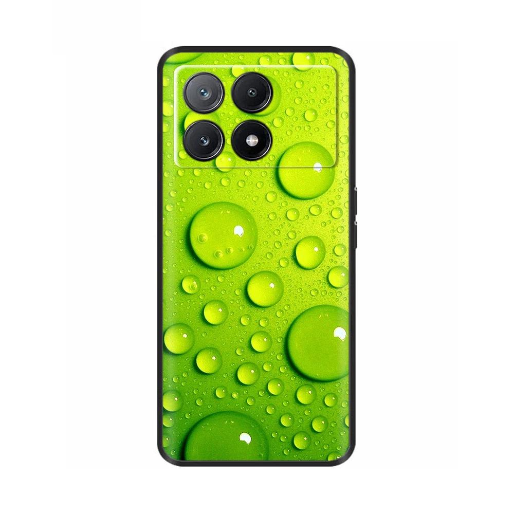 Чехол для телефона Poco X6 Pro Задняя крышка для Poco X6 Neo Pocox6 Pro 5G Мягкий черный силиконовый бампер Ударопрочный защитный корпус Чехлы