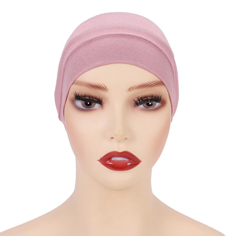 Women Soft Cotton Under Scarf Cap Turban Ready Wear Hijab Cap Female Headscarf Bonnet Hijabs Head Wraps For Women