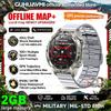 Новые Военные GPS Офлайн Карта Умные Часы Мужские 3ATM Водонепроницаемые 1,43" AMOLED Экран Часы 730 мАч Звонок Фонарик Смарт-часы IOS