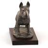Bull Terrier, Bully - Dog Figurine, Statue On White Marble, Trophy for Art-Dog Dog Show Exhibition