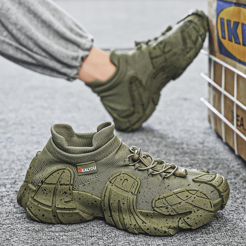 (Special Offer) Autumn New Cyberpunk Socks Shoes Large Size Men's Shoes