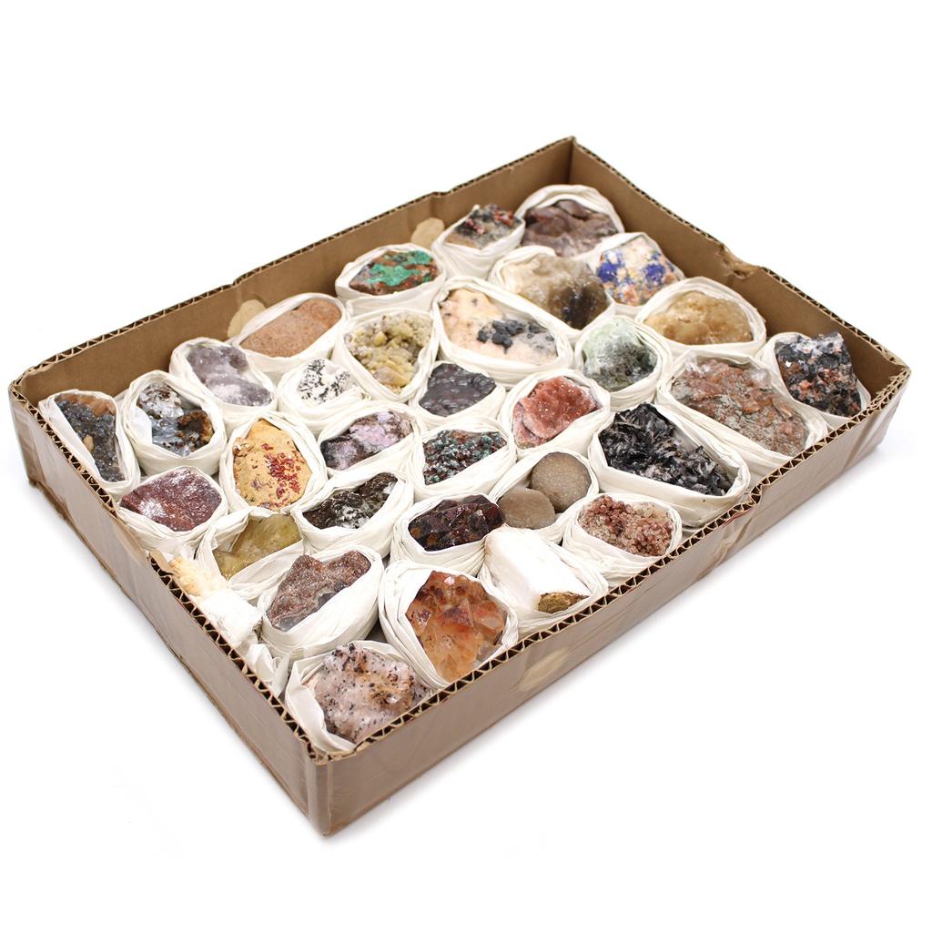 Mineral Specimens Set From Morocco, 24 Pieces