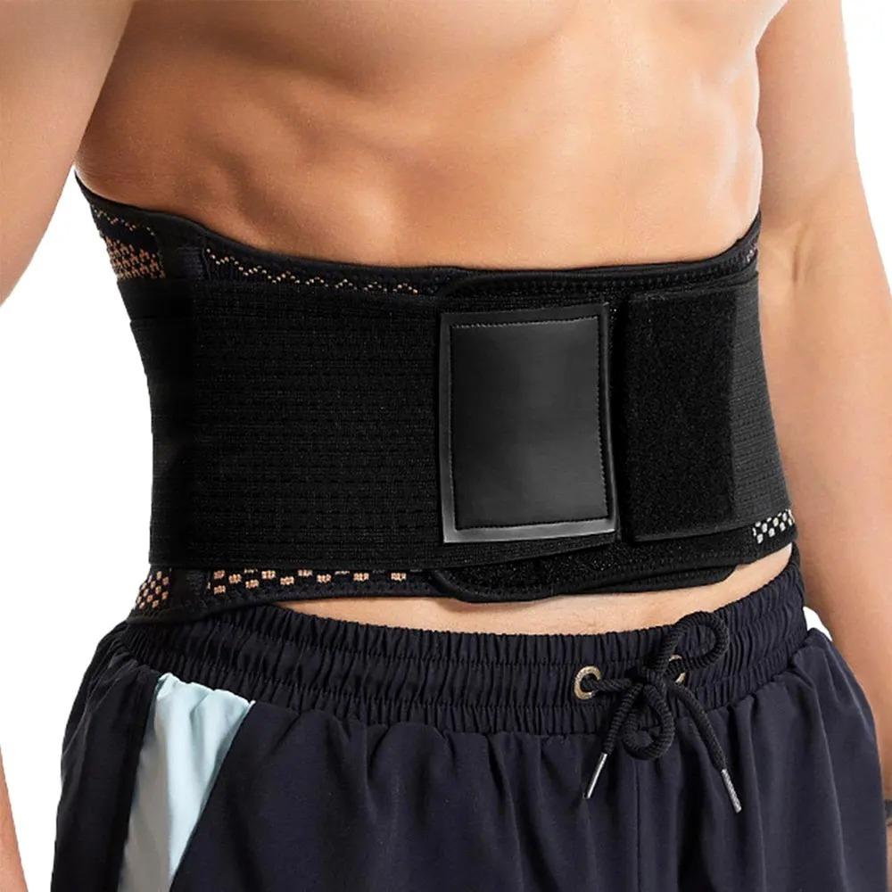 Lower Back Support Brace, Waist Support Belt, Lightweight Flexible Copper Infused Compression Back Brace Men Women, Everyday Use