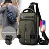New Chest Bag Large Capacity Adjustable Shoulder Strap Handbag Zipper Closure Lightweight Waterproof Men Travel Daily