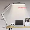 10W LED Desk Lamp with Clamp Swing Arm Eye-Caring Dimmable Desk Light 10 Brightness Levels 3 Modes USB Charging