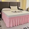 Wrap Around Style Bed Skirt Fade Resistant Bed Protector Bed Accessory Bed Dust Cover  Hotel