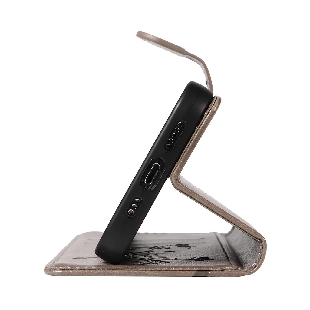 Для Samsung Galaxy A06 4G Чехлы из ПУ кожи с цветочным узором Кошелек Подставка Чехол для телефона с ремешком