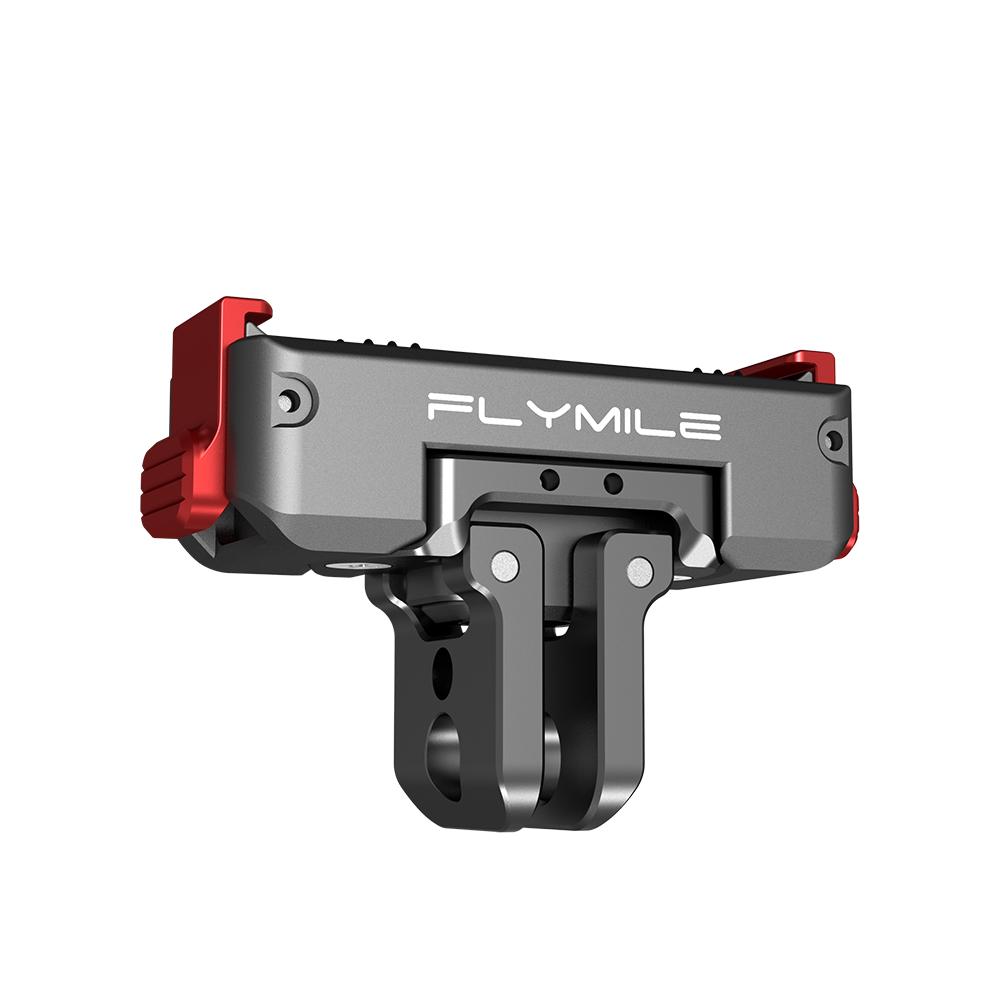 Магнитный адаптер-крепление Flymile для камеры DJI OSMO 360 II Металлическая быстросъемная база Вращающийся кронштейн 1/4" Отверстие Складной 2-зубый