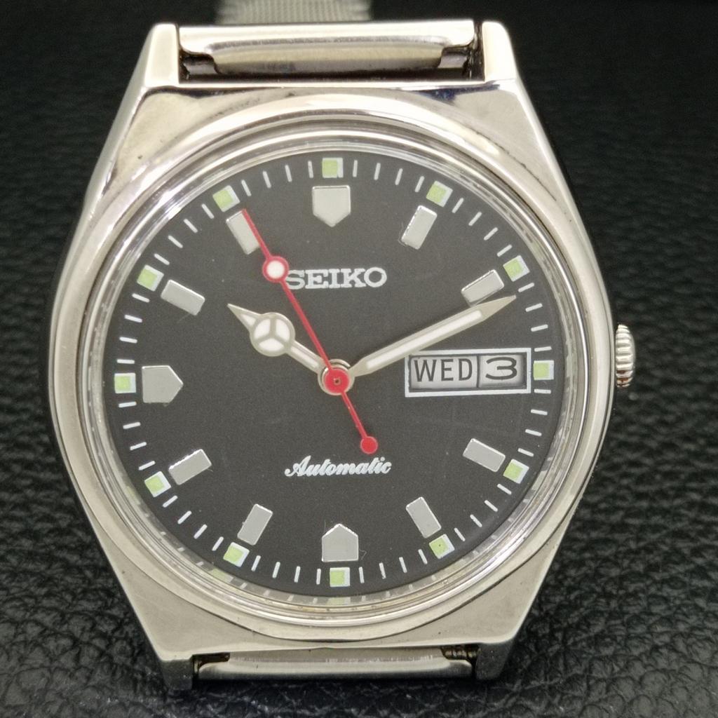 АВТОМАТИЧЕСКИЕ ВИНТАЖНЫЕ ЧАСЫ SEIKO ЯПОНИЯ 6309A МУЖСКИЕ С ЧЕРНЫМ ЦВЕТОМ ЦИФЕРБЛАТА a700417-5 R203-a700417