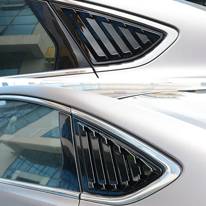 Для Ford Mondeo Fusion 2013-2018 автомобильные задние жалюзи, боковые жалюзи, крышка, накладка, наклейка, вентиляционный совок, аксессуары из АБС-пластика из углеродного волокна