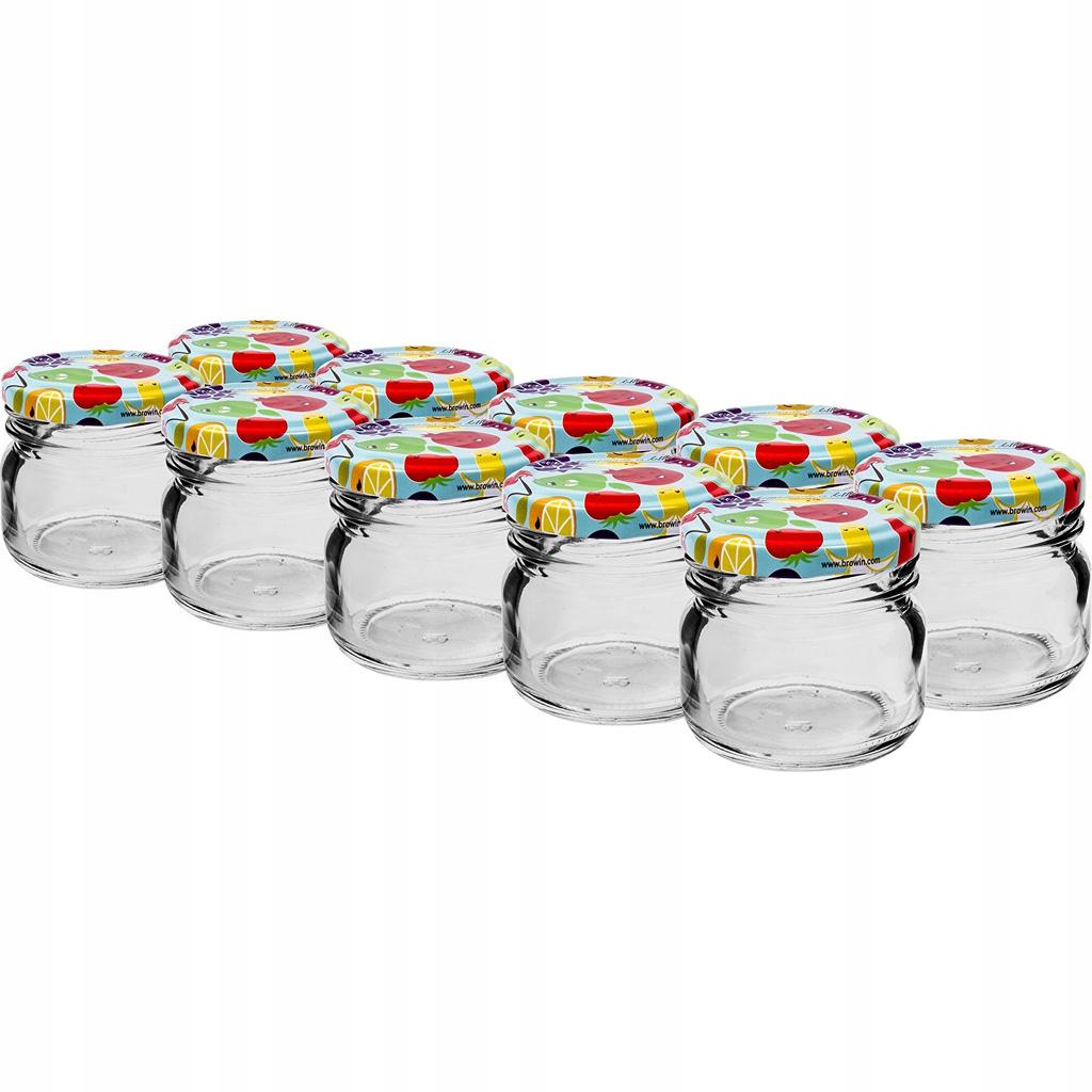 Glass Jar with Screw Cap TO fi43 , Pack of 10