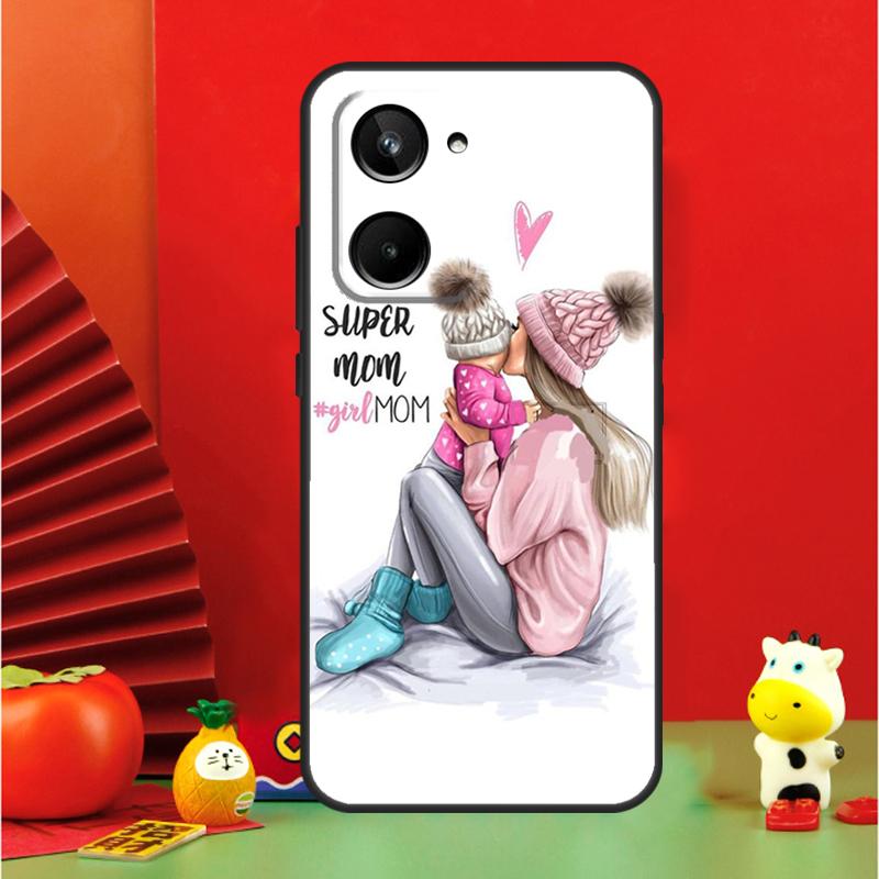 Мама Папа Дочь Сын Девочка Мальчик Для Realme 15 Pro GT7 GT6 10 11 12 13 14 Pro Plus C65 C67 C63 C61 C51 C53 C35 C75 C55 Чехол