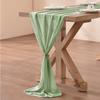 Gauze Chiffon Table Runner 300*70cm Tablecloth Wedding Birthday Party Bridal Shower Table Decoration