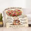 Mother's Day Greeting Blanket Suitable for sofas,travel, living rooms also a good gift for friends and family Suitable for all seasons.