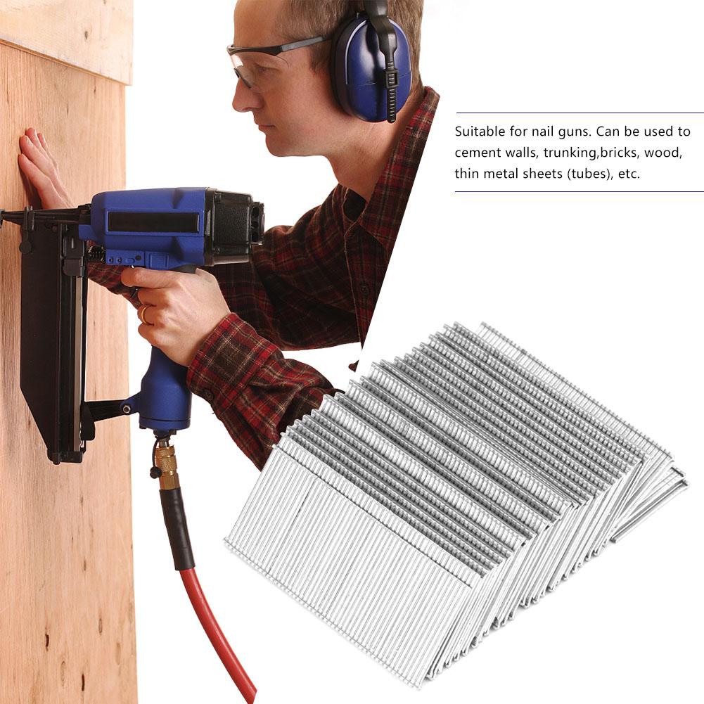 2500Pcs Straight Brad Nails Finish Nails for Pneumatic Nail Gun Electric Nail Gun (T32)