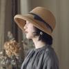 Соломенная шляпа женская ретро складная шляпа литературный рыбак шляпа простая шляпа от солнца повседневная крутая шляпа