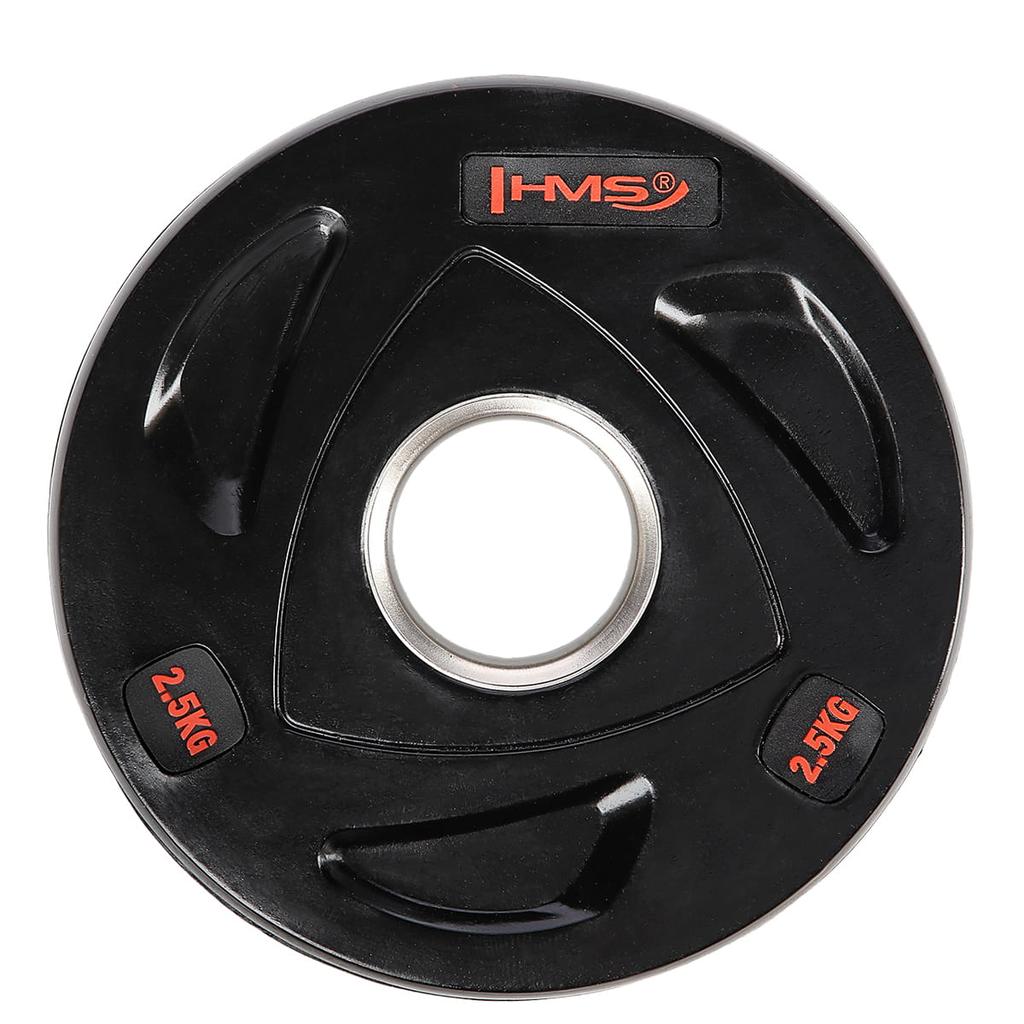 Tox Black Olympic Barbell Plate Rubber Hms Tox05 Black Olympic Barbell Plate 5 Hms