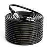 EBXYA Premium DMX Cable with 3-Pin XLR Male To Female Connector - 100 Feet Black