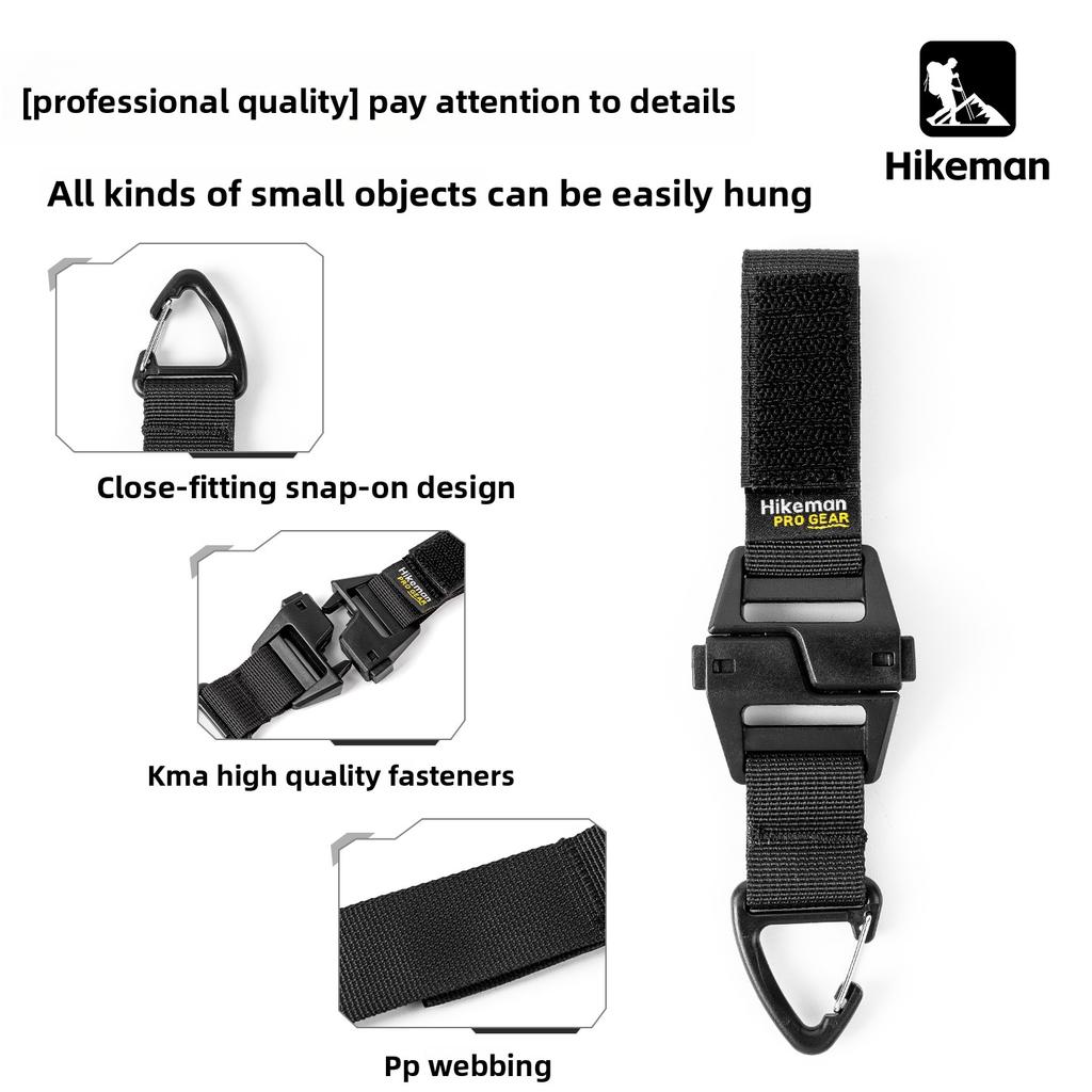Outdoor HIKEMAN DIY Base Durable PP+KMA Carrying Strap Detachable Tactical Webbing MOLLE System Quick Release Buckle for Outdoor