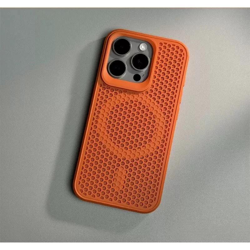 Luxury Dissipate Heat Magsafe Phone Case For For Iphone 11 12 13 14 15 16 Pro Max Plus Magnetic Shockproof Bumper Cases Cover