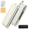 East Top Chromatic Harmonica, 12 Holes, 48 ??Notes, C Key, for Adults and Professionals, White