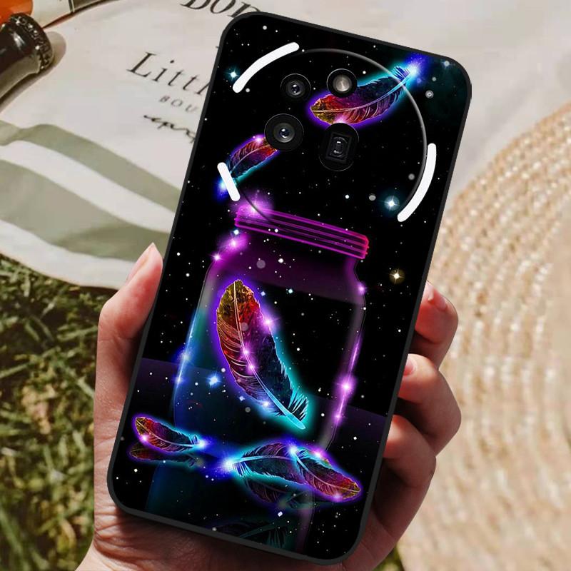 For Nothing Phone 3A Pro Case Phone3A Pro Cool Painted Silicone TPU Soft Cover for Nothing Phone 3A Pro A059P Cases Black Shells
