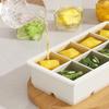 Квадратная силиконовая форма для кубиков льда с крышкой, 6 ячеек, легкое извлечение, штабелируемая, без BPA, для домашнего бара, безопасная для посудомоечной машины