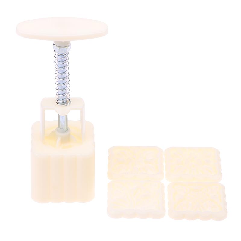 Форма для лунного пряника Праздник середины осени Форма для лунного пряника с ручным прессованием Цветок Инструменты для украшения лунного пряника Инструменты для прессования вручную