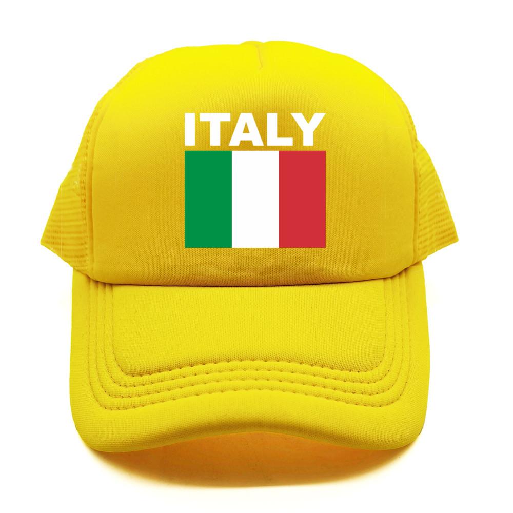 Italia Italy Italian Flag Trucker Cap Summer Unisex Cool Dad Hat Baseball Caps Unisex Outdoor Mesh Net Caps